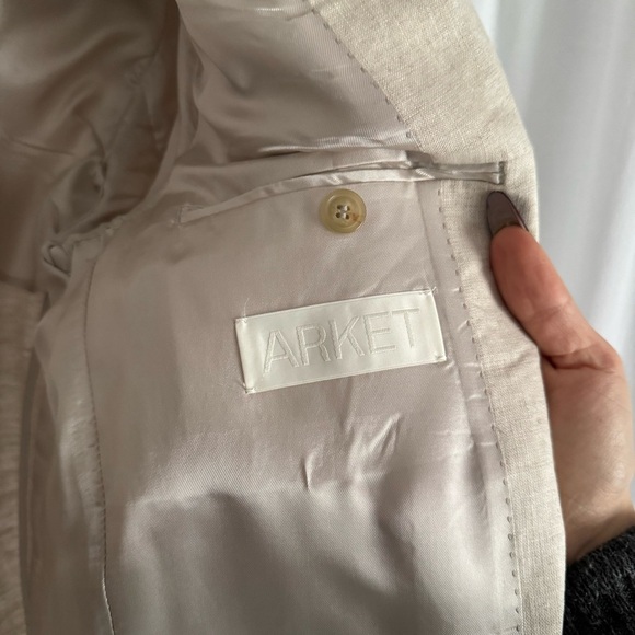 ARKET Oversized Linen Blazer size 36 - Picture 6 of 8